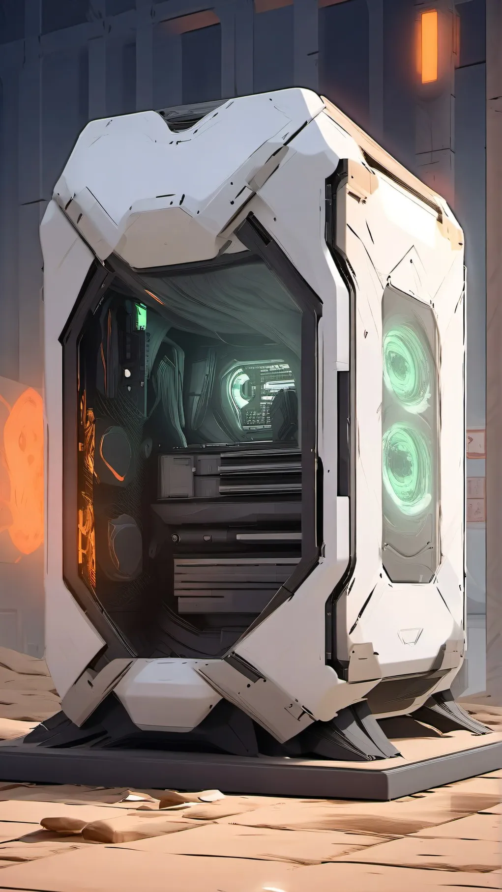 ai character: AREA 51 background