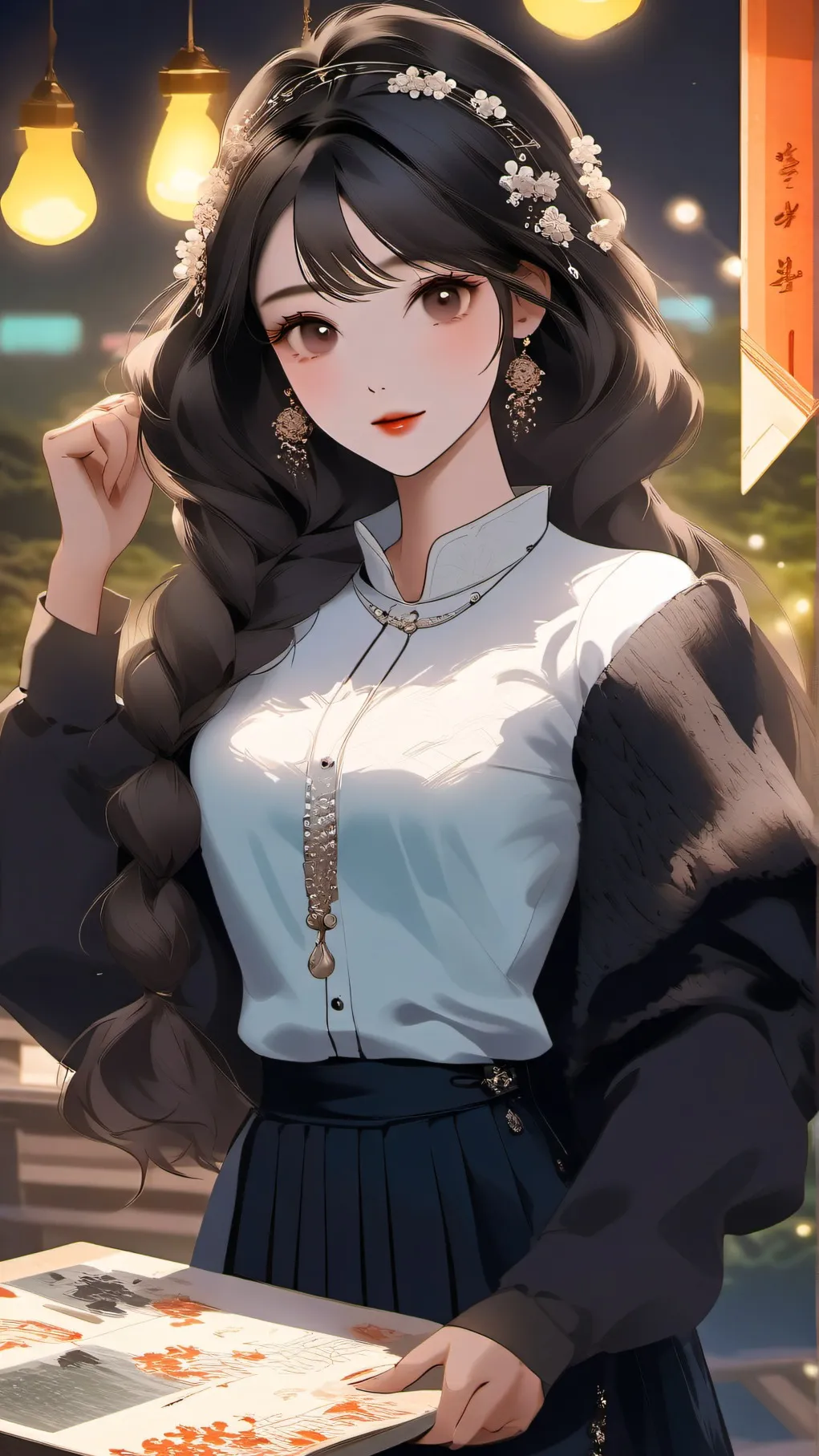 ai character: Sisters fight!! background