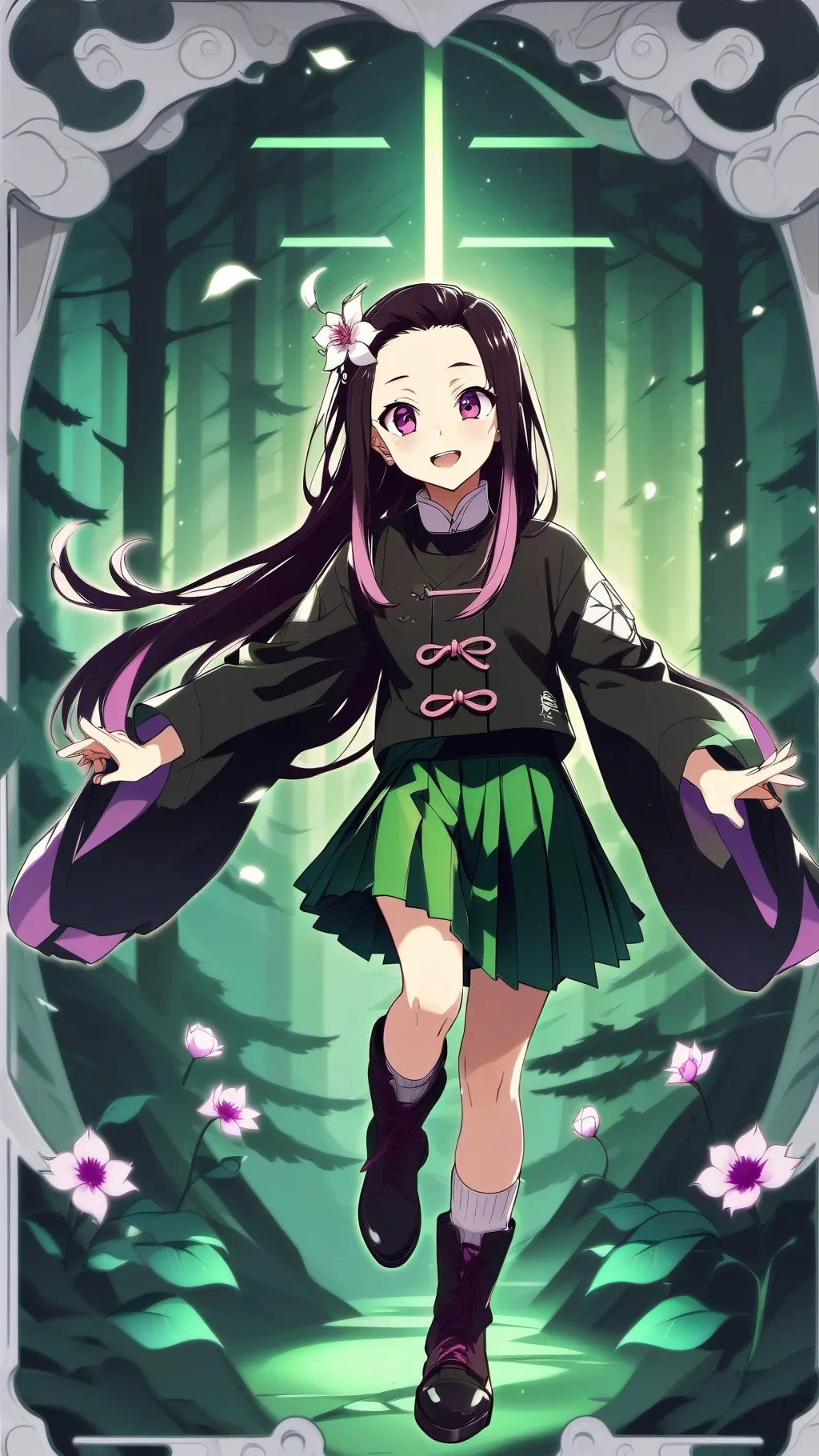 ai character: Demon slayer background