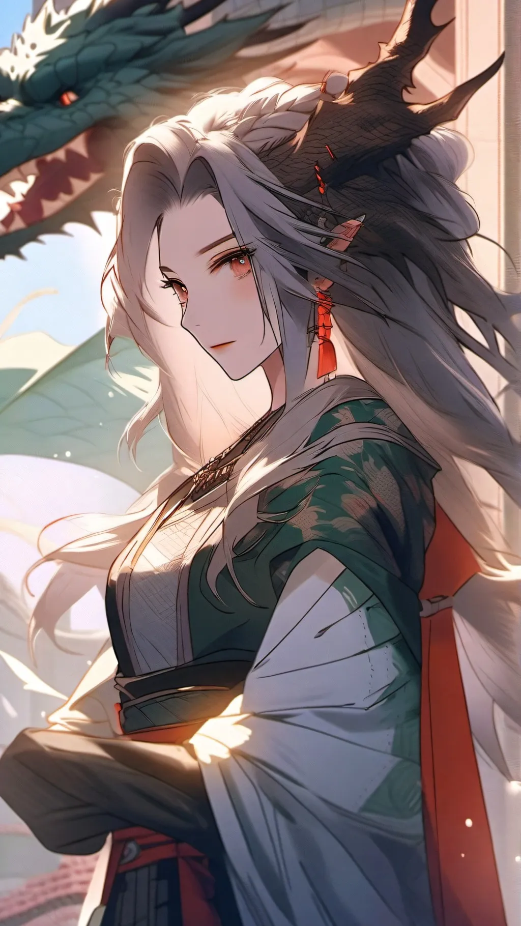 ai character: The Dragon Queen background