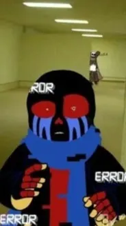 ai character: Error x Ink Sans background