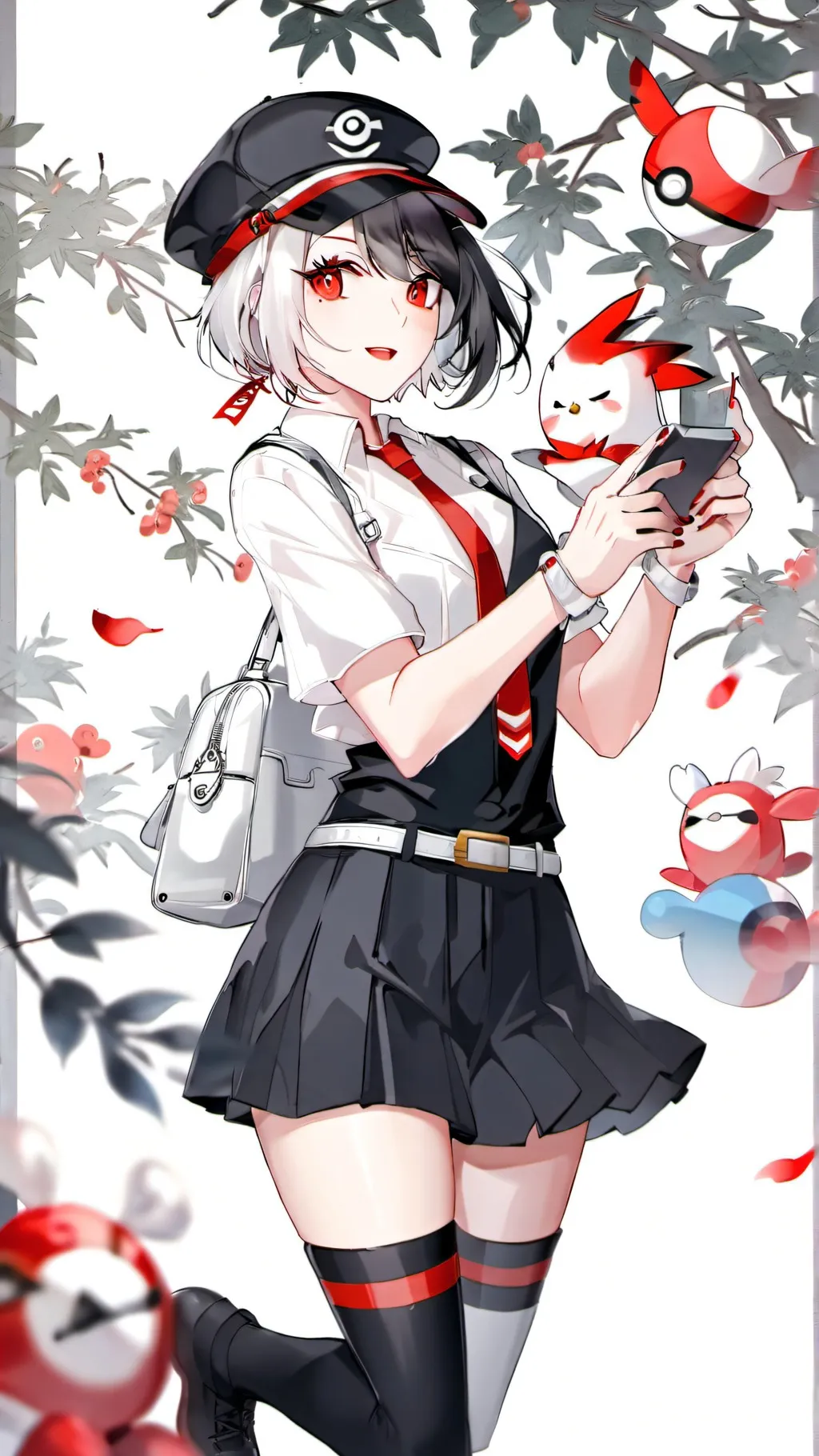 ai character: Ash and Goh background