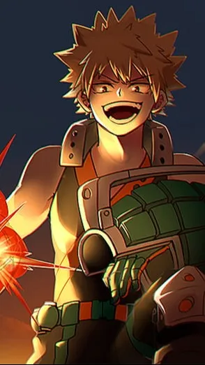 ai character: Katsuki Bakugo background