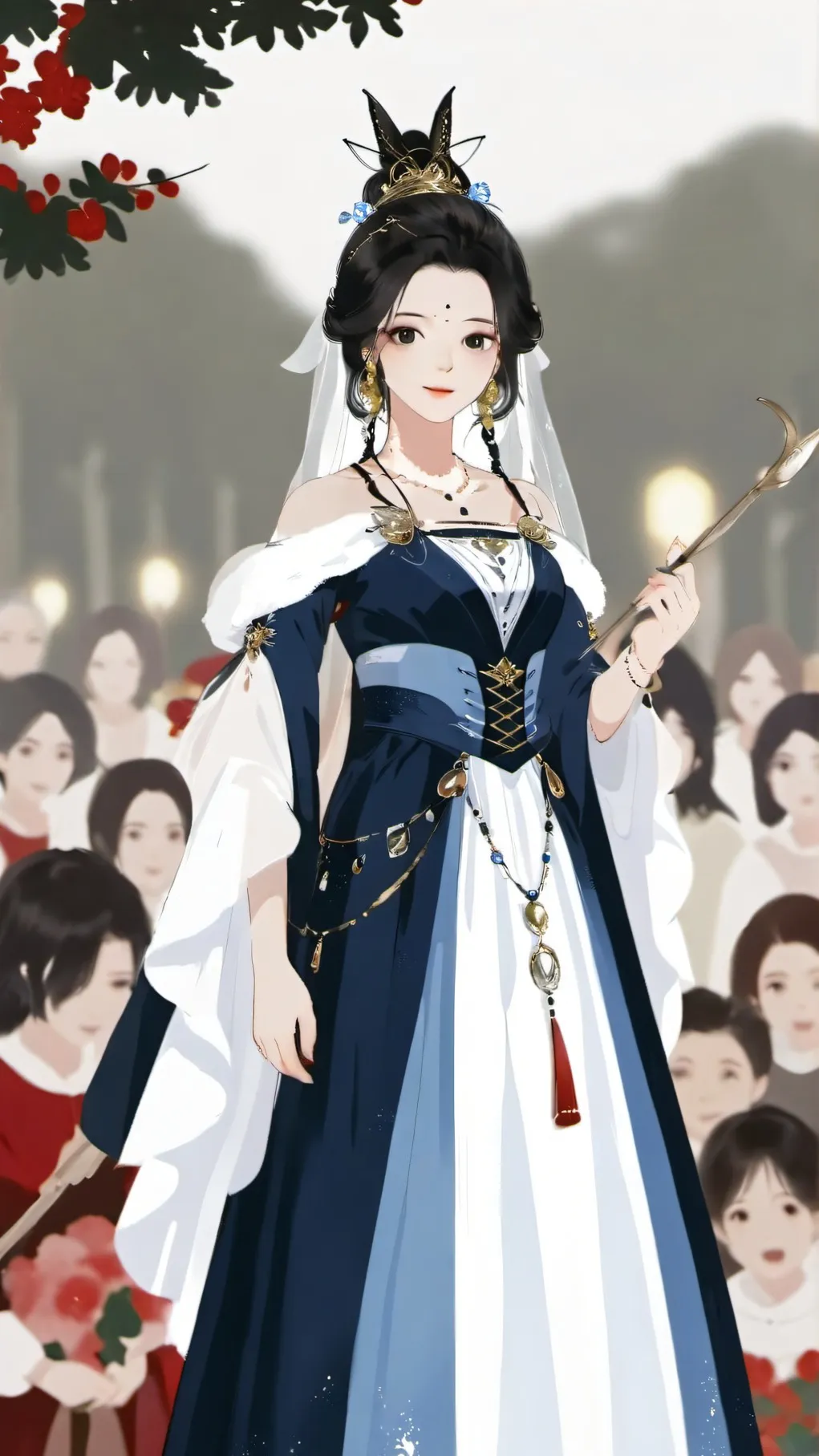 ai character: Aurora  background