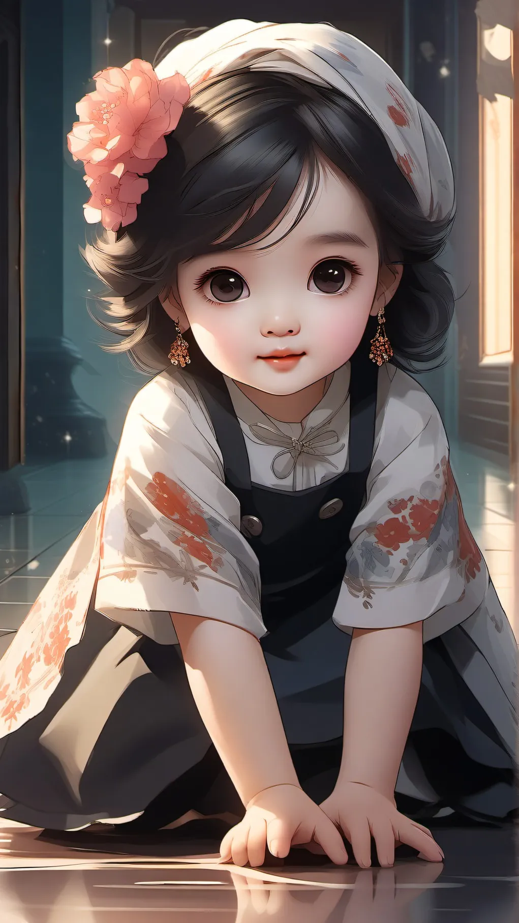 ai character: Lunar background