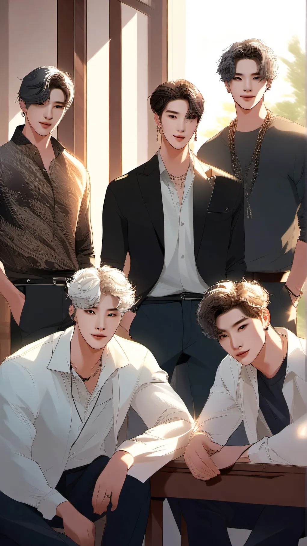 ai character: THE BOIS   background