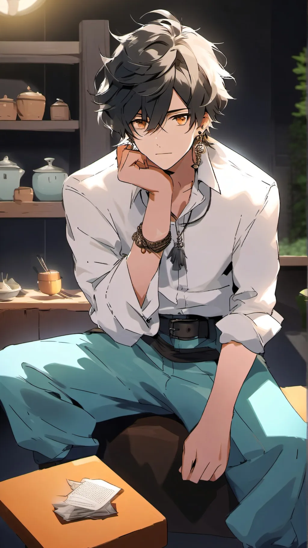 ai character: Flin background