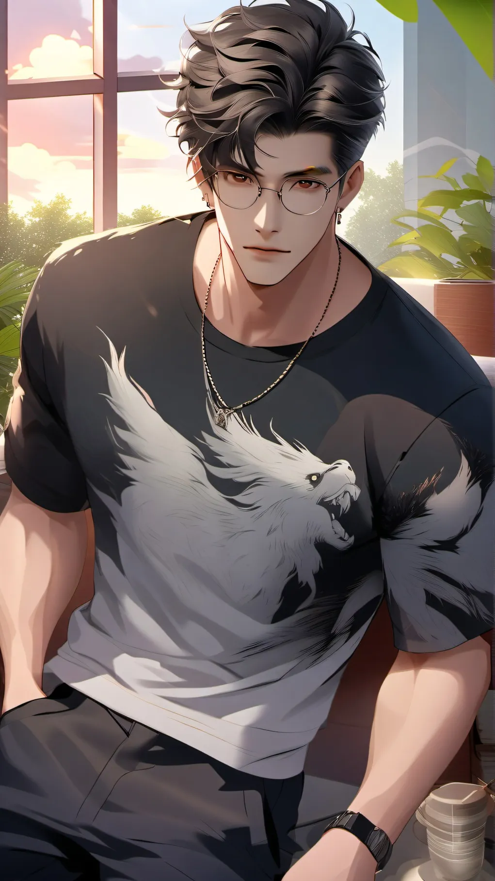 ai character: MICHEAL!!! background