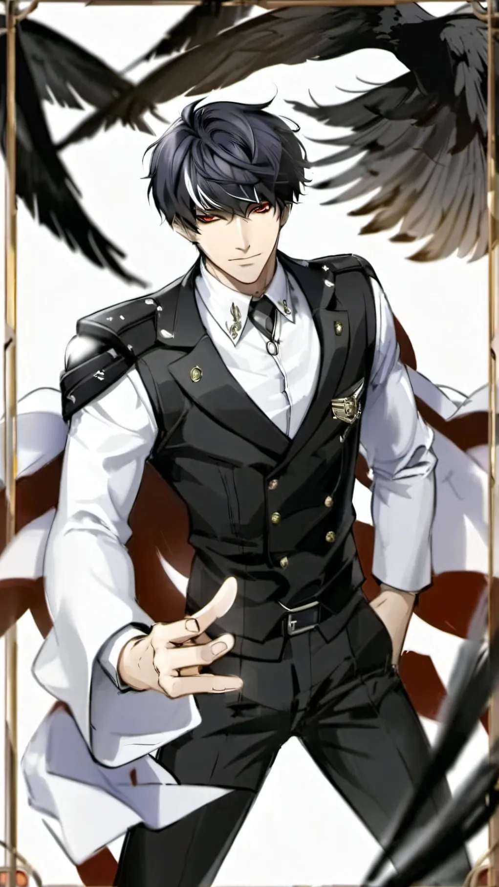 ai character: Simon Blackquill background