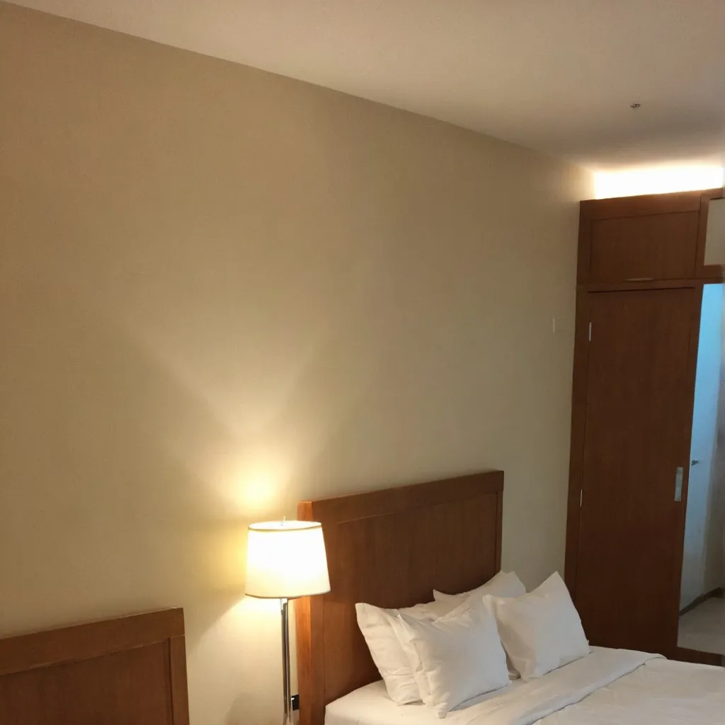 chat with ai character: Hotel room 