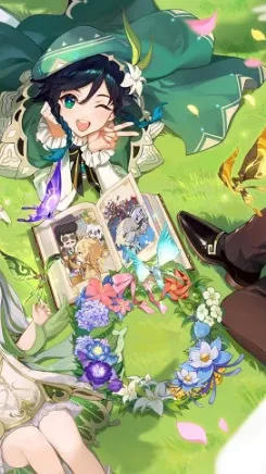 ai character: Genshin impact gc background