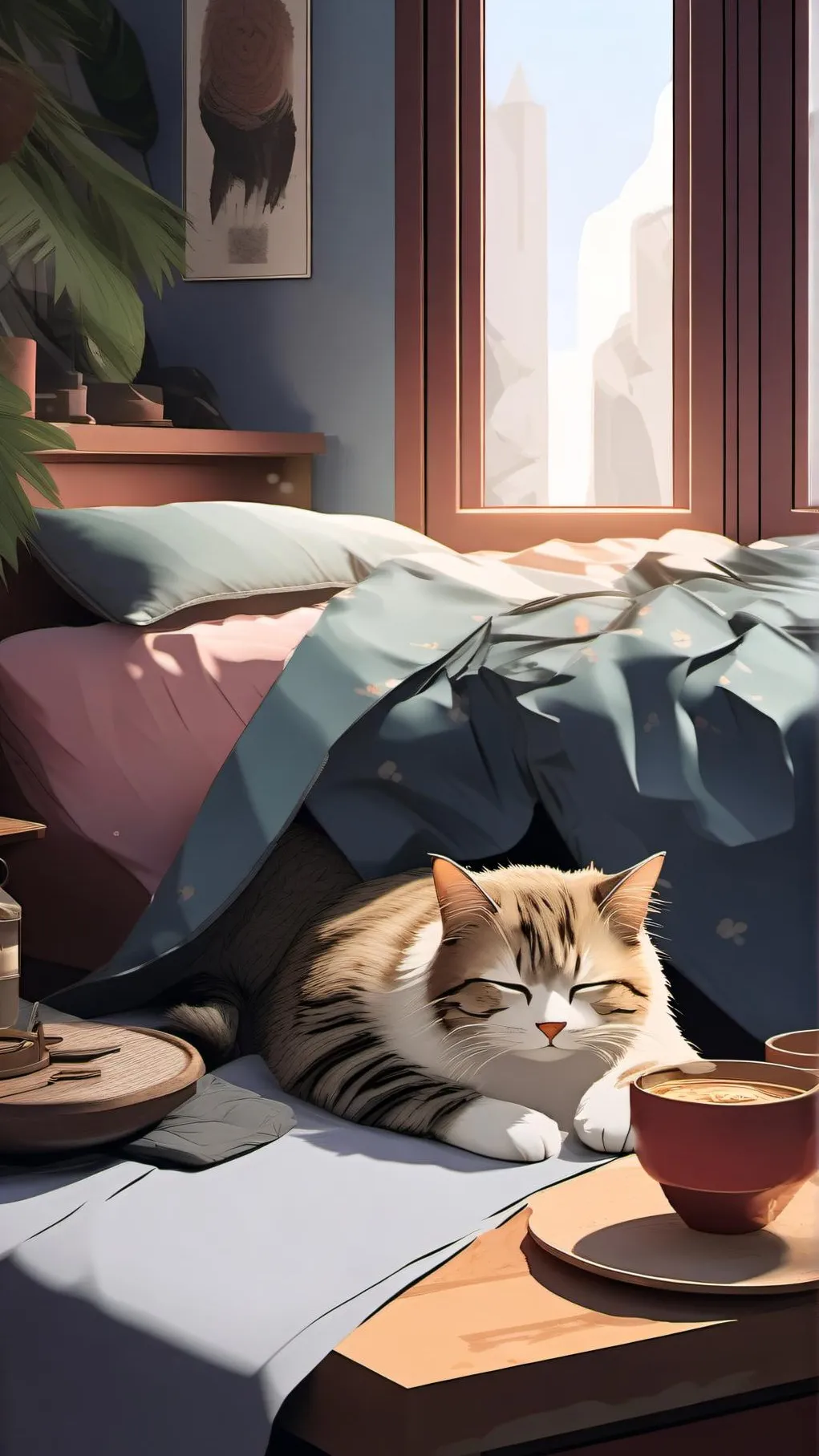 ai character: PFE with my oc :D background