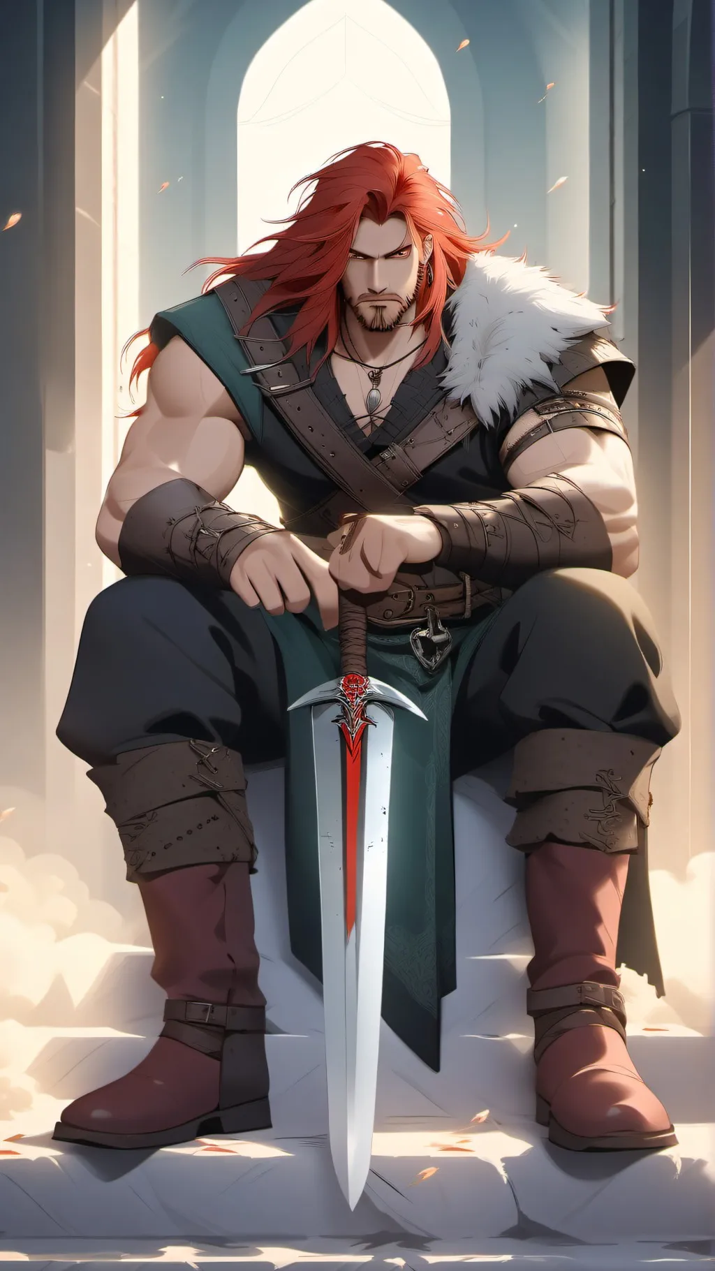 ai character: Simon Belmont  background