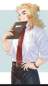 ai character: Rengoku kyojuro background