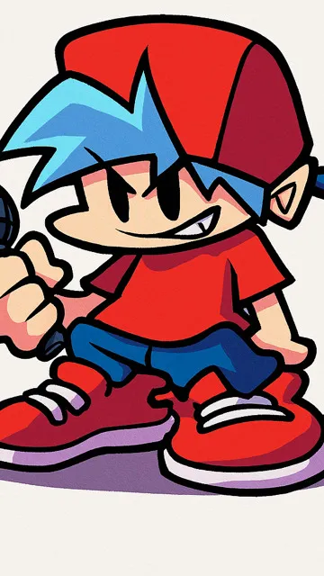 ai character: The Boyfriend FNF background