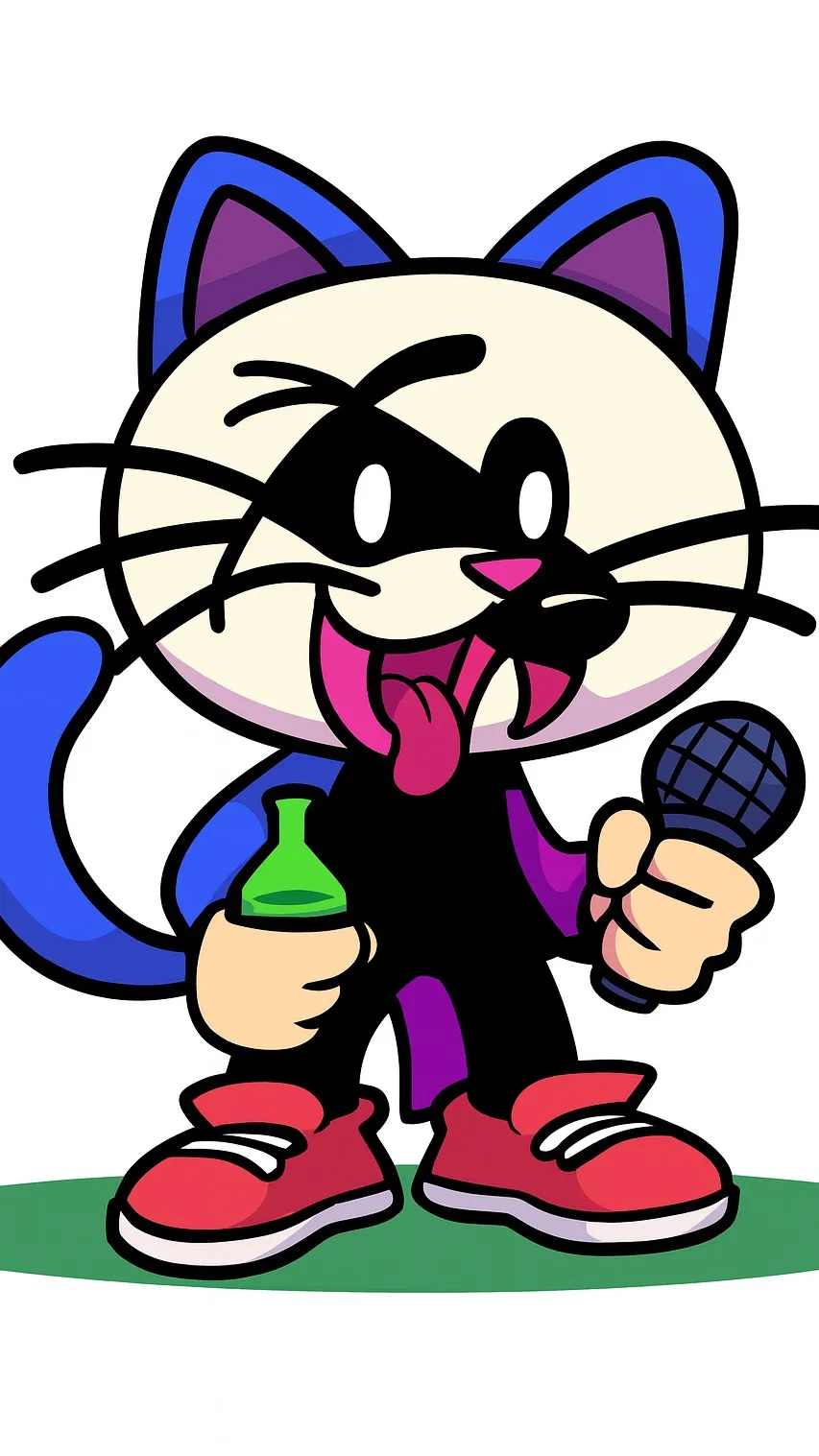 ai character:   Bf cat background