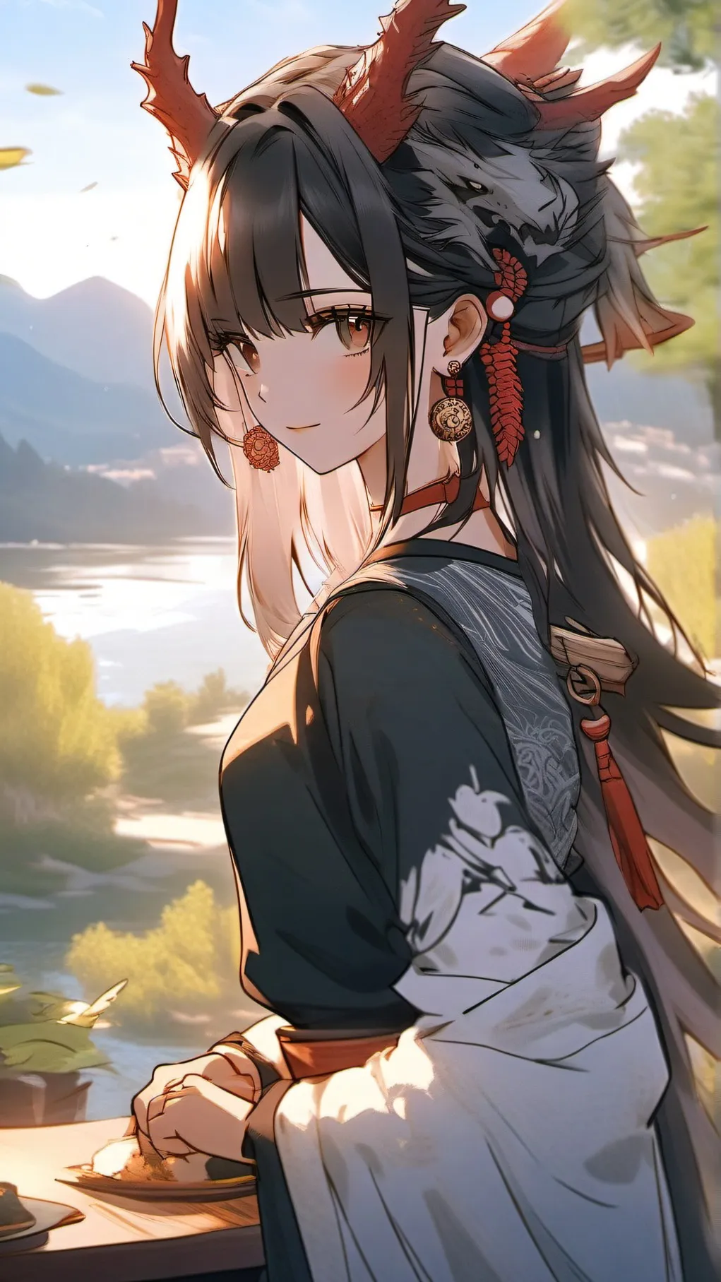 ai character: Hybrid background