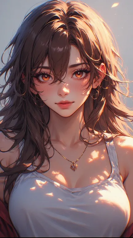 ai character: Amber Sunflare background