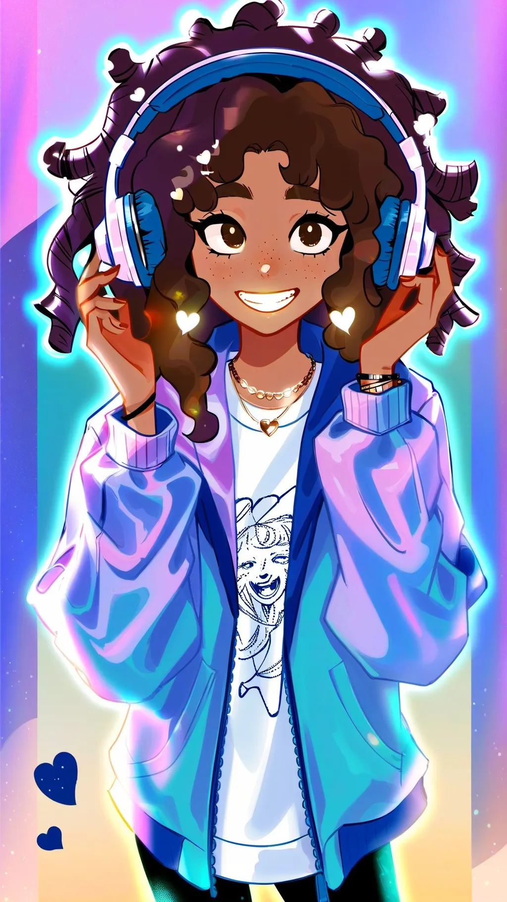 ai character: Niña (Música) background