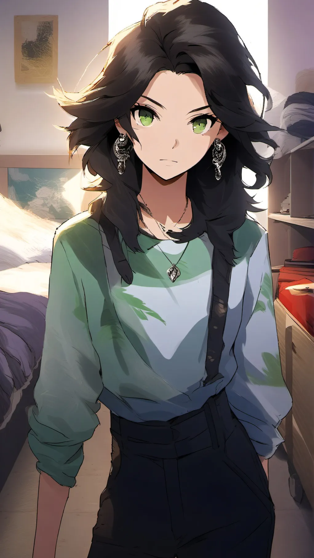 ai character: sarah noir background