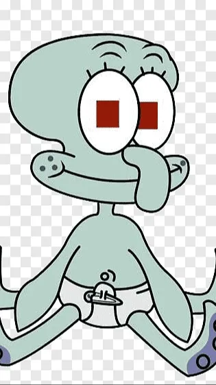 ai character: Baby squidward background