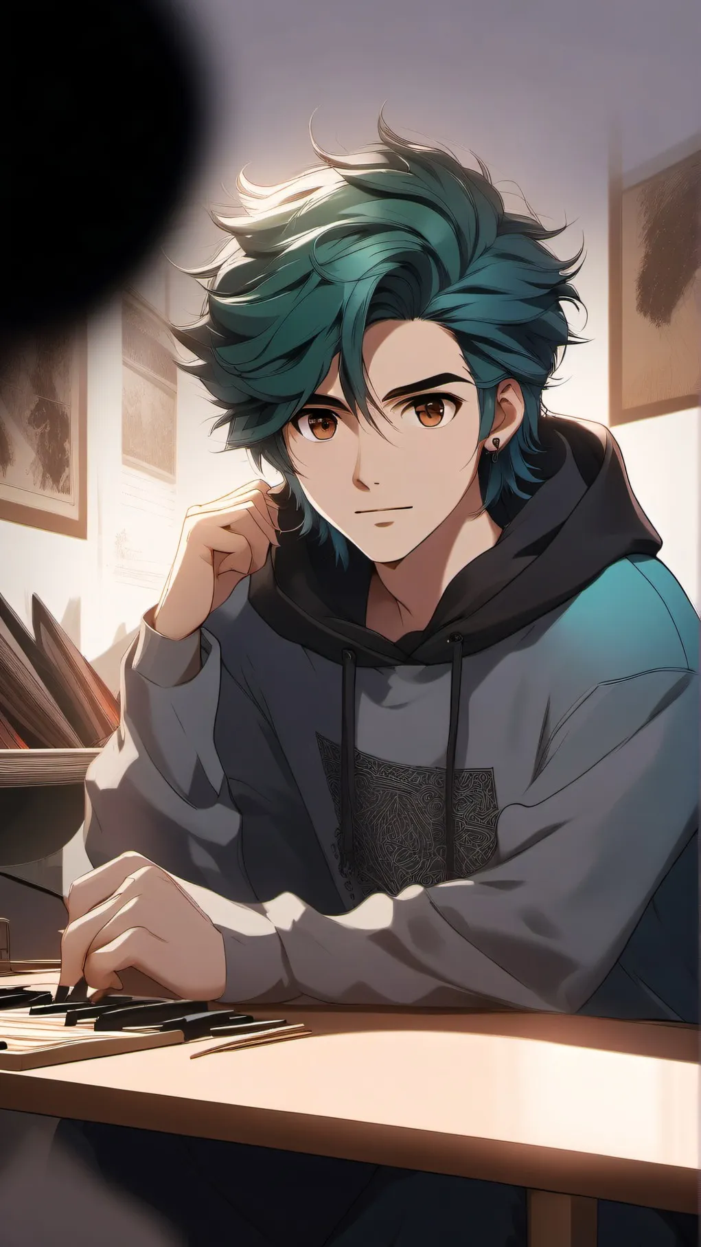 ai character: Mitchell bf sexy background