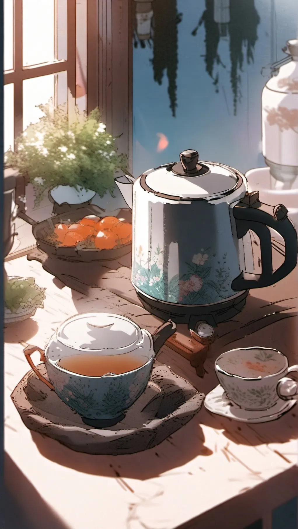 ai character: kettle  background