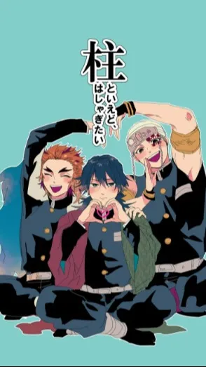 ai character: rengoku tengen,giy background