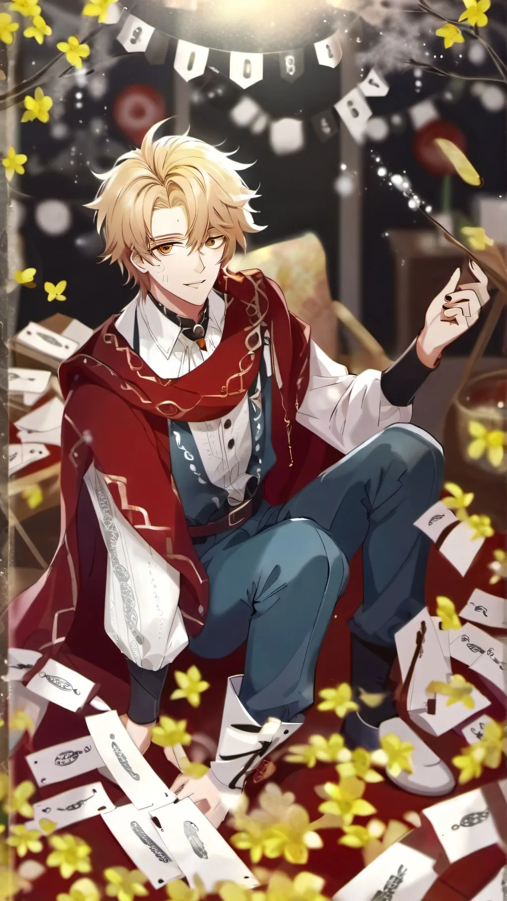 ai character: Syoki  background