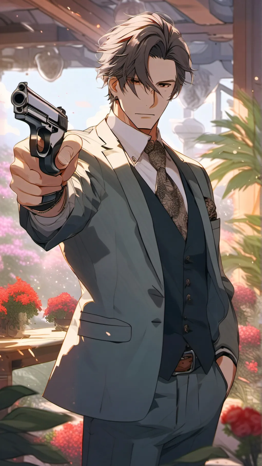 ai character: Mafia Boss background