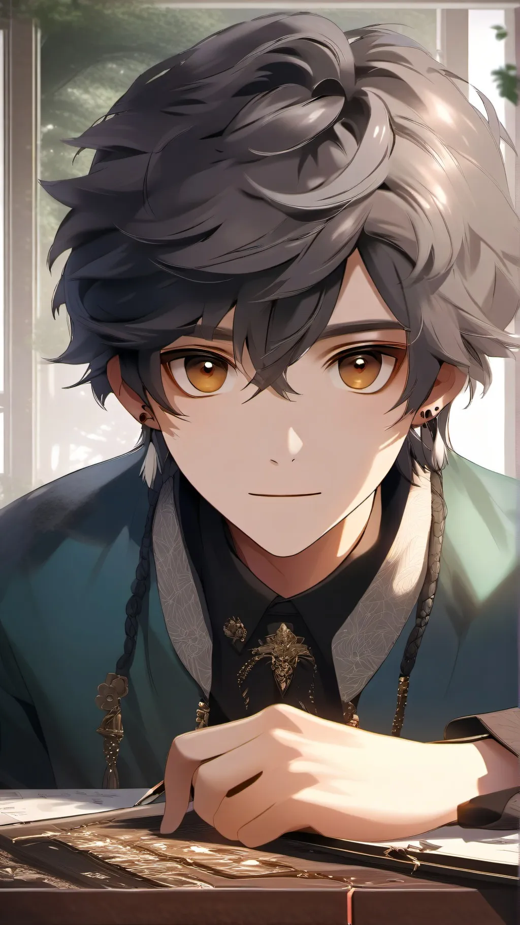ai character: Greyson zeis background