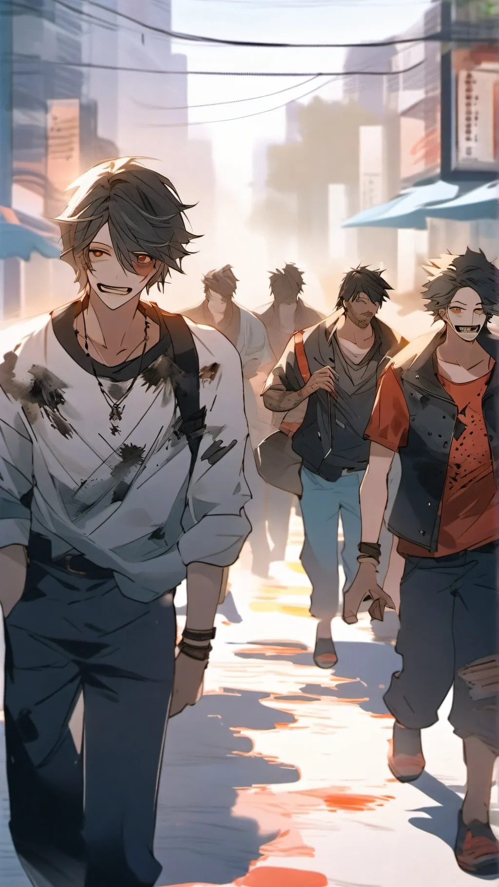 ai character: Zombie apocalypse background