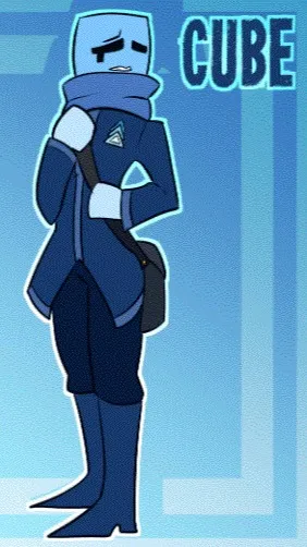 ai character: Cube... background