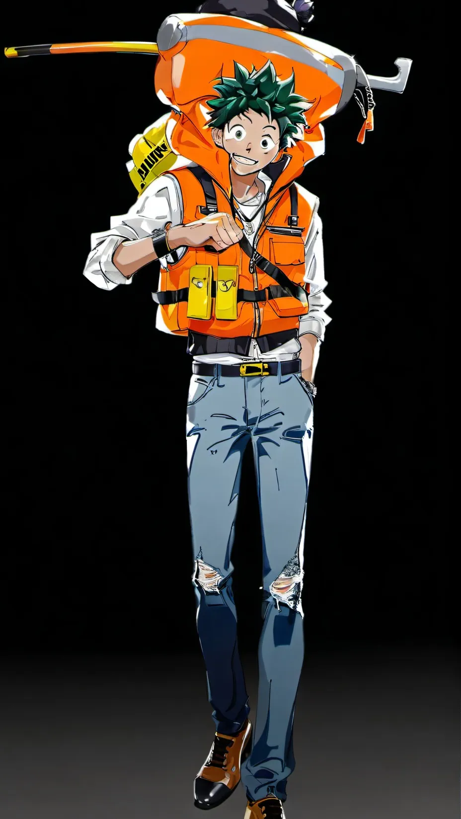 ai character: Mha new student Hd background