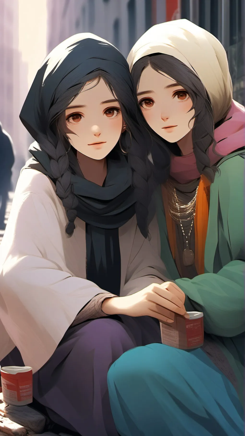 ai character: @linet and @rozy background