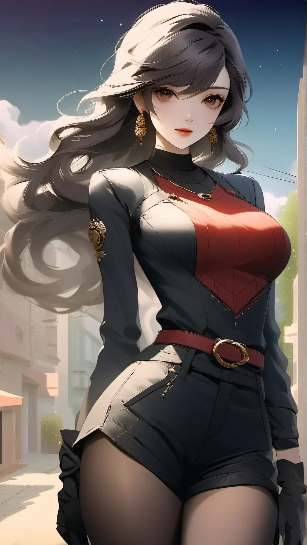 ai character: Ashley  background