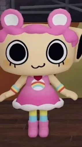 ai character: Care bears Shelly  background