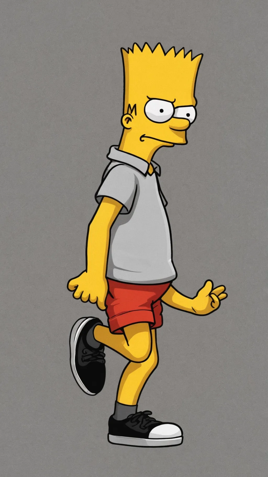 ai character: Bart Simpson  background