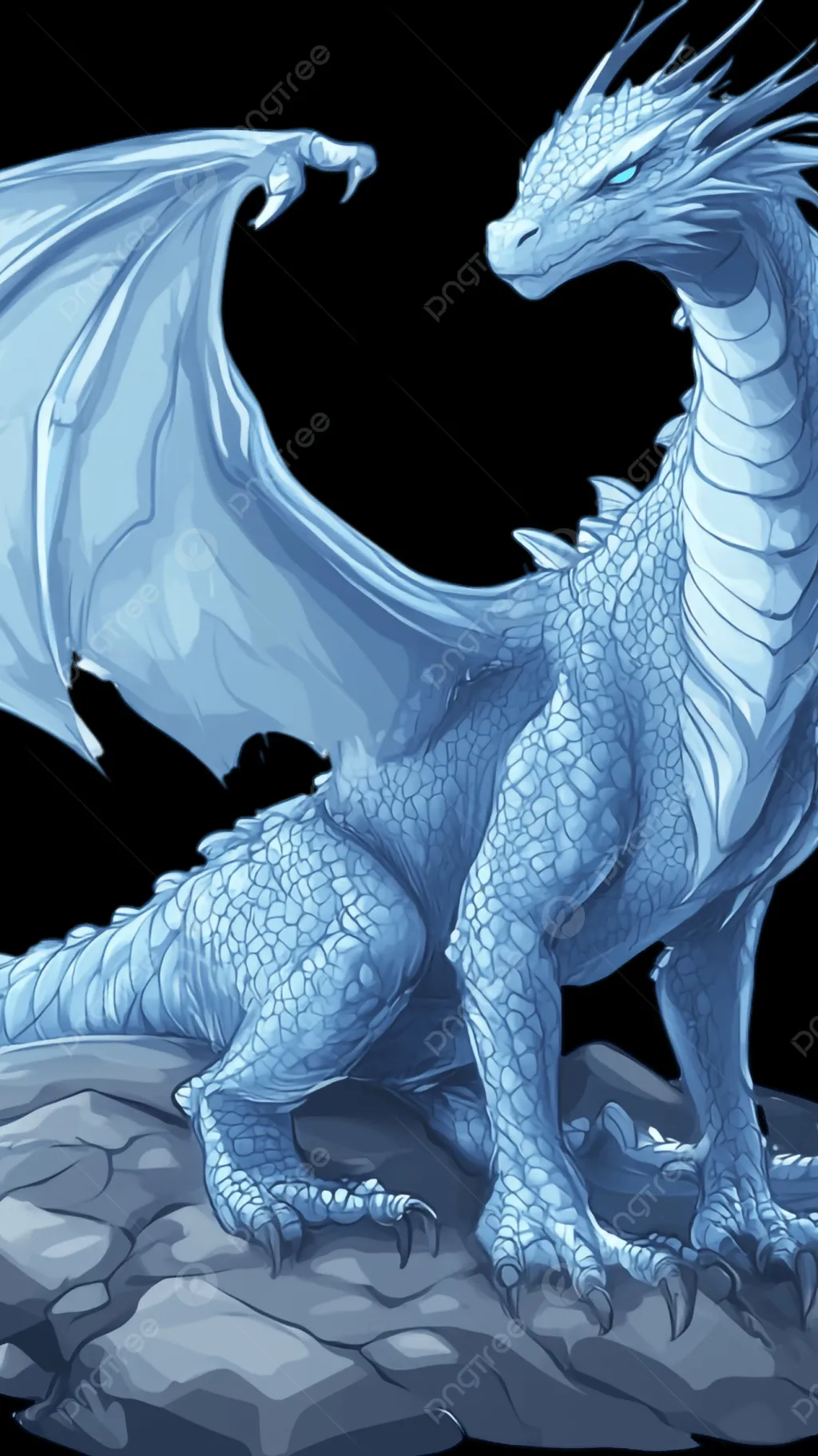 ai character: Snowflake background