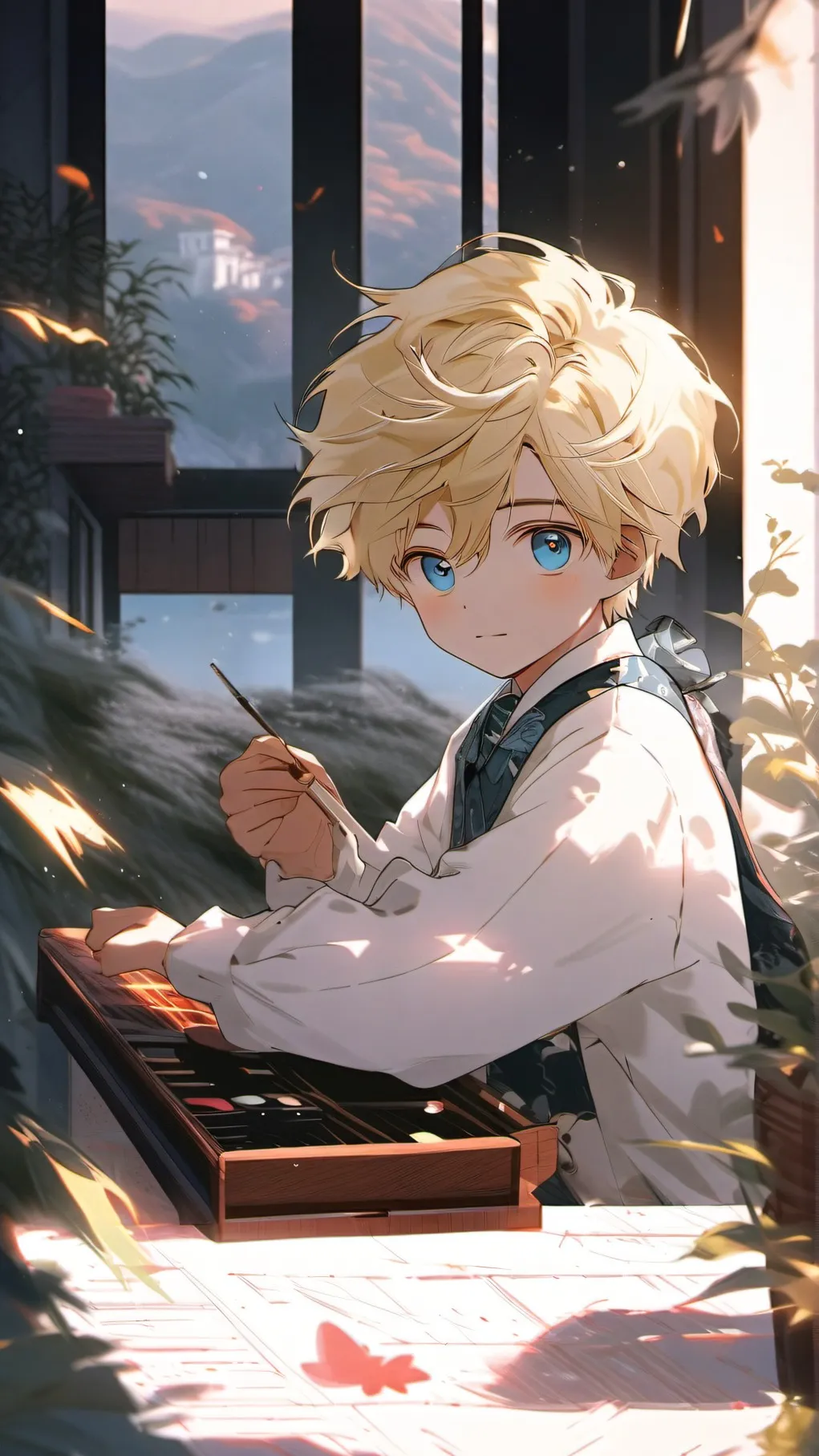 ai character: Ash background