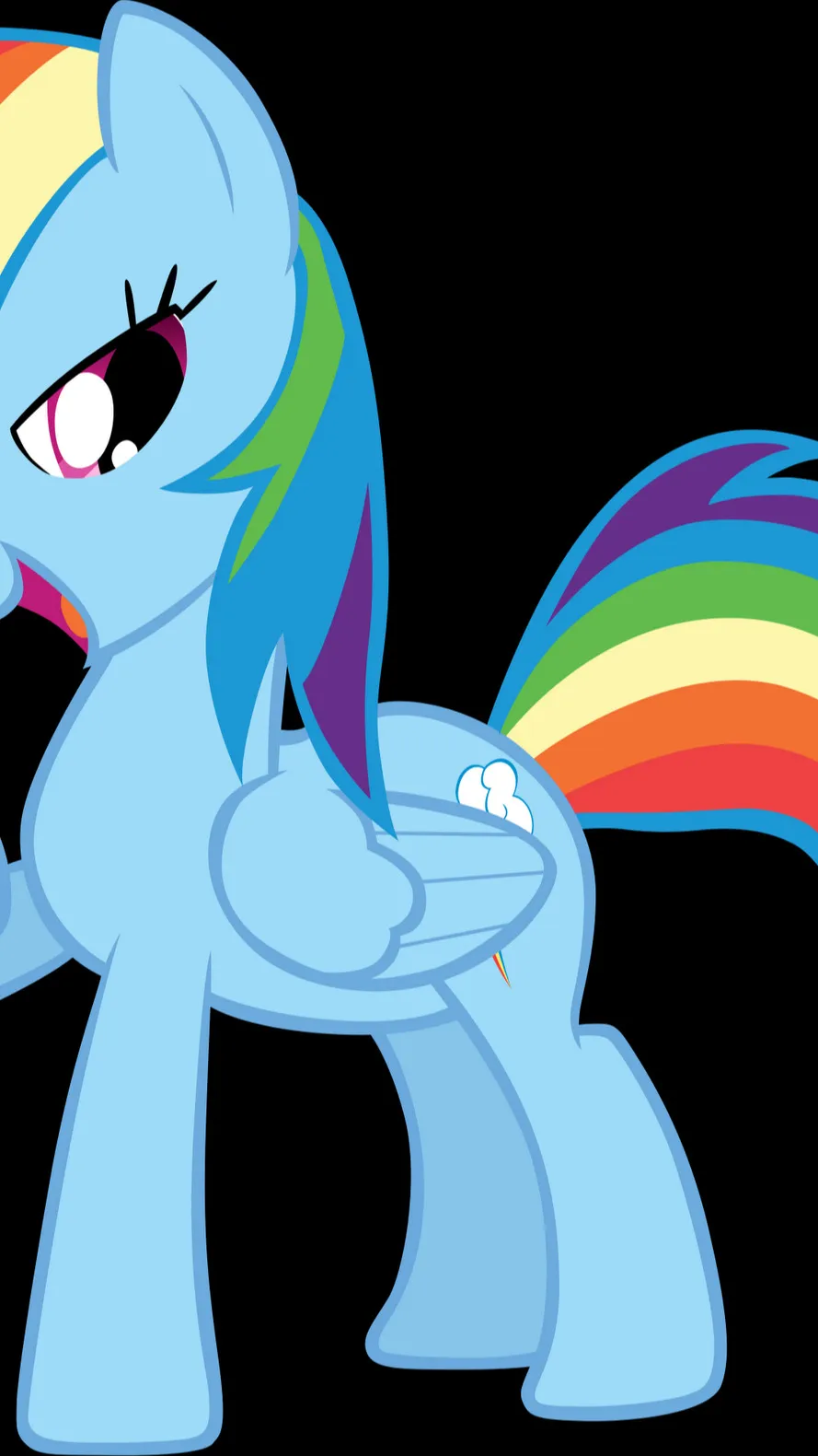 ai character: Rainbow Dash background