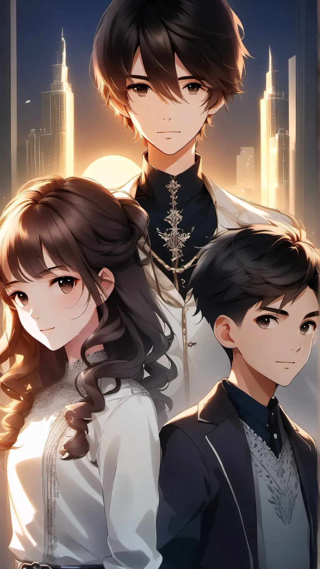 ai character: Aaron,Yinny,Yin background
