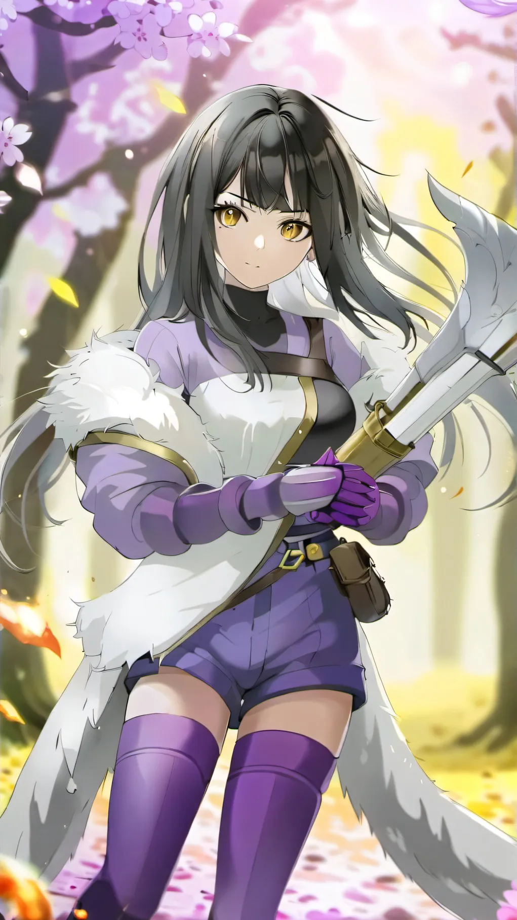 ai character: ~Shion~ Violet background