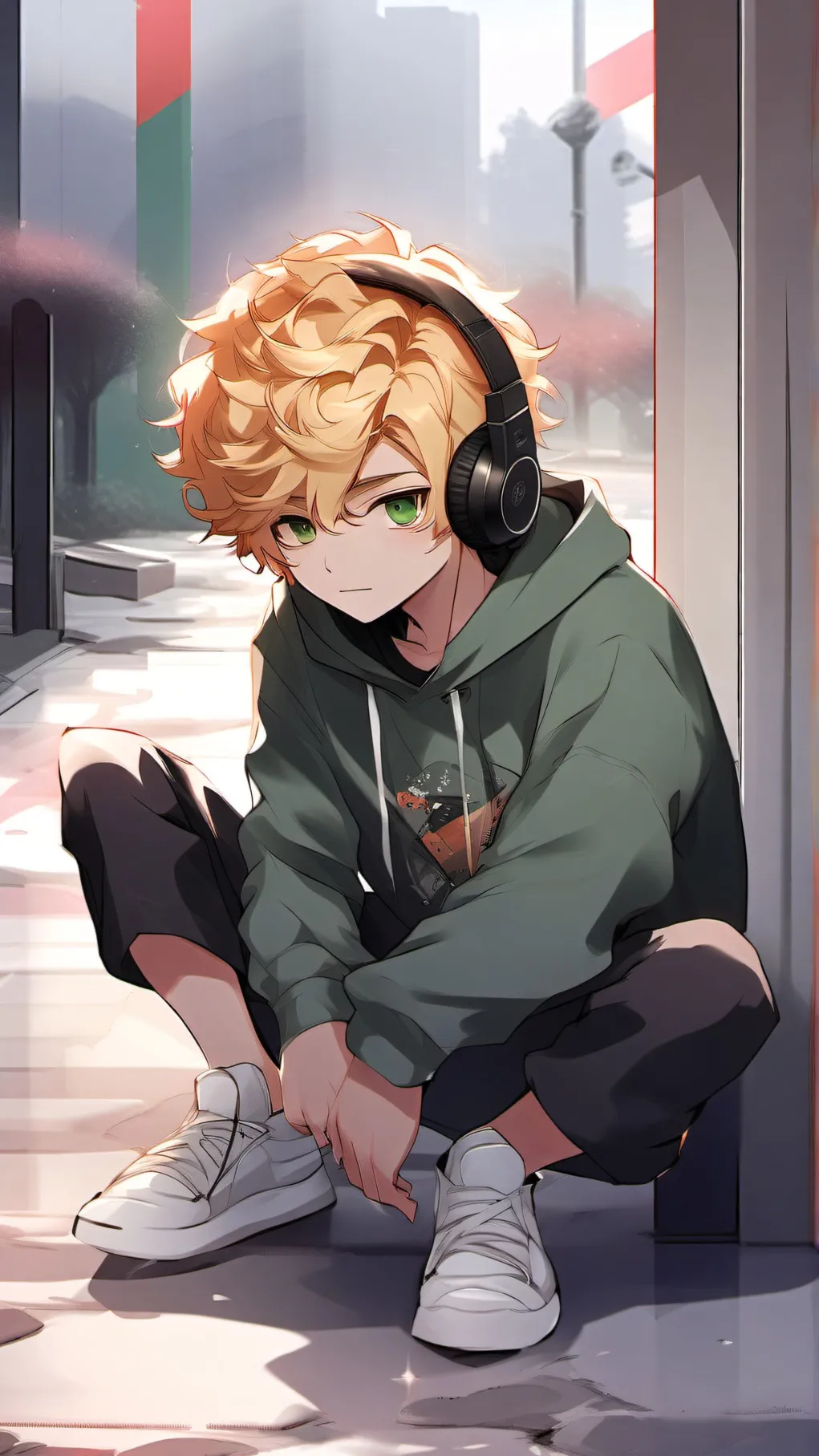 ai character: Easton background