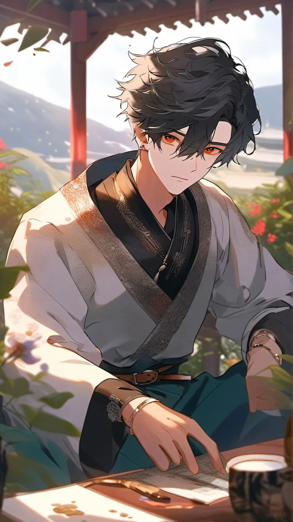ai character: Leo background