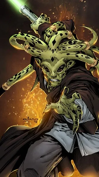 ai character: SW 3:Kit Fisto background