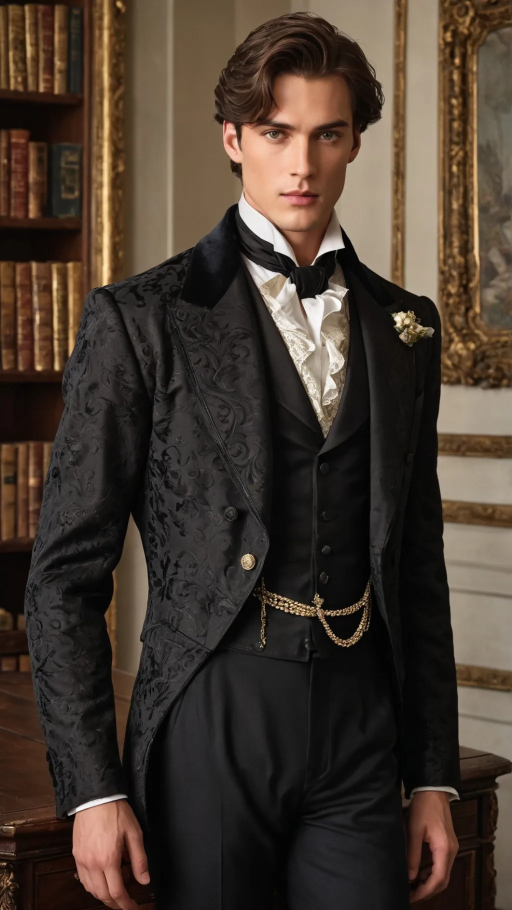 ai character: Leopold Montclaire background