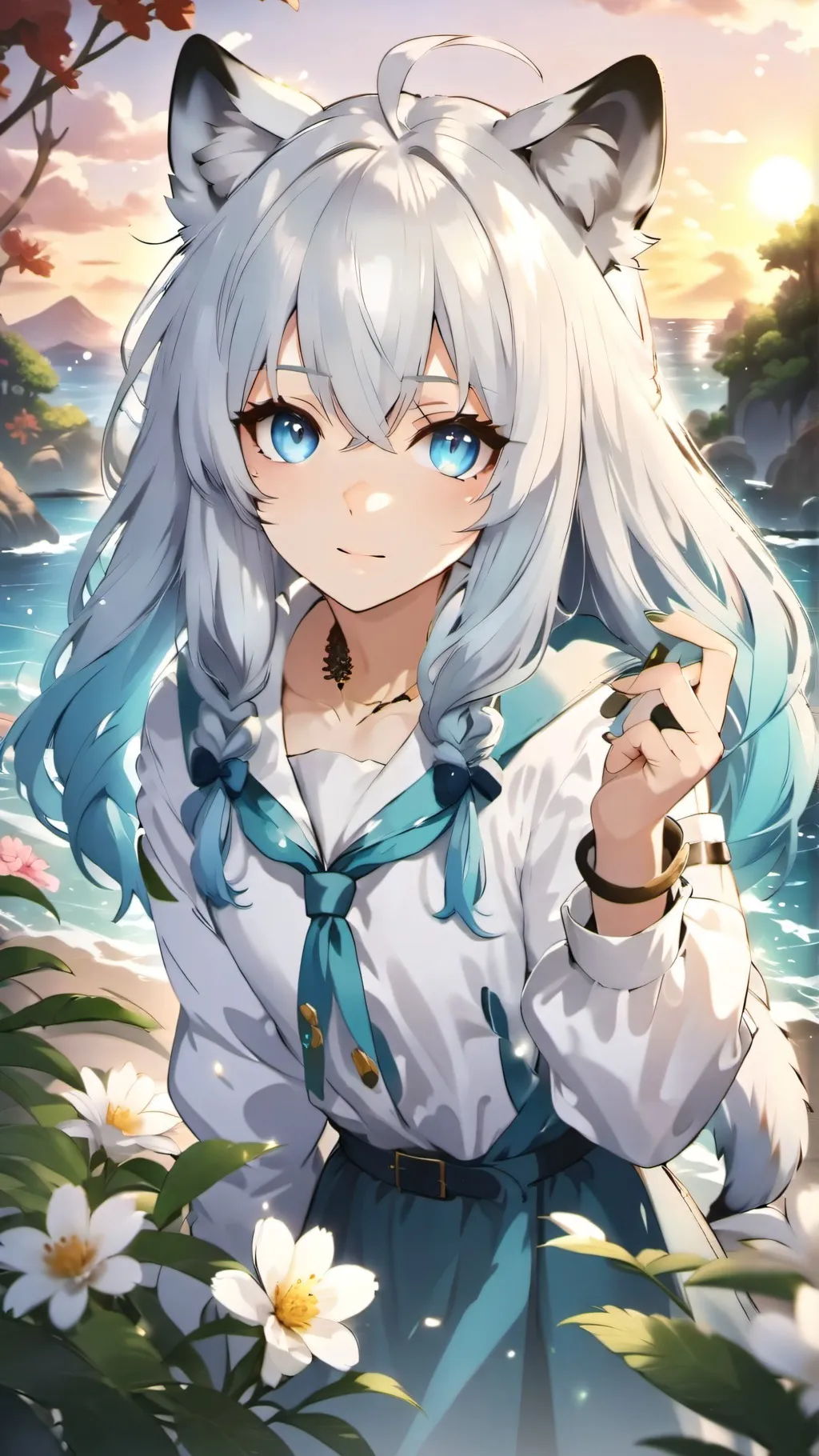 ai character: Sky background