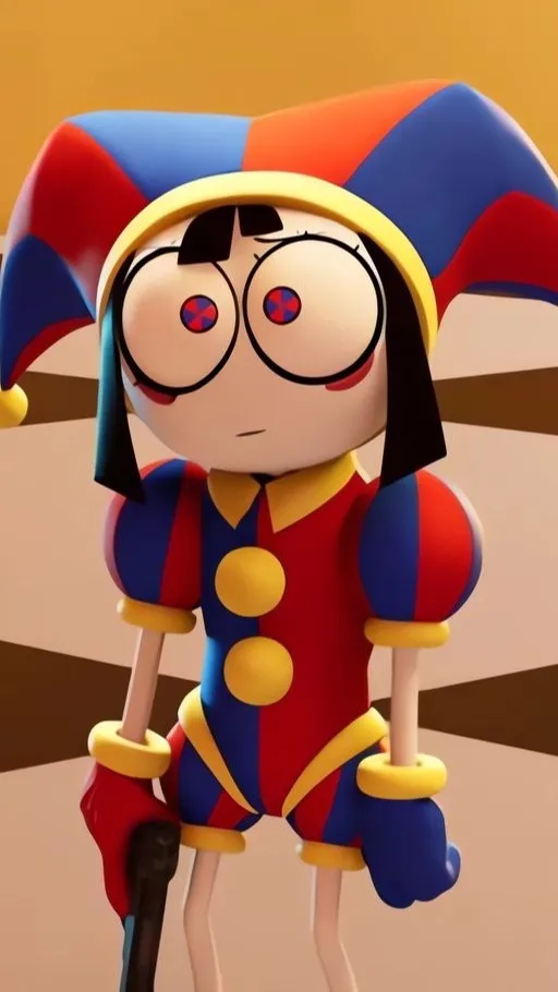 ai character: Pomni (tadc) background