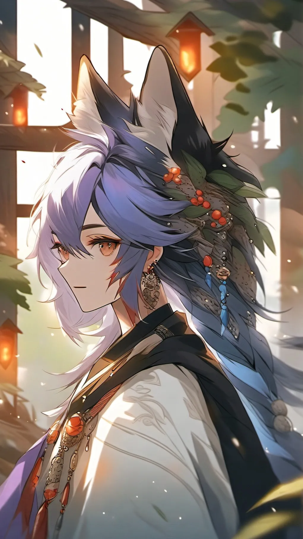 ai character: mia the wolf girl background